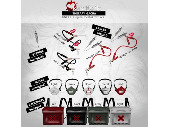 *katat0nik* (white  battery backpack)Therapy Gacha