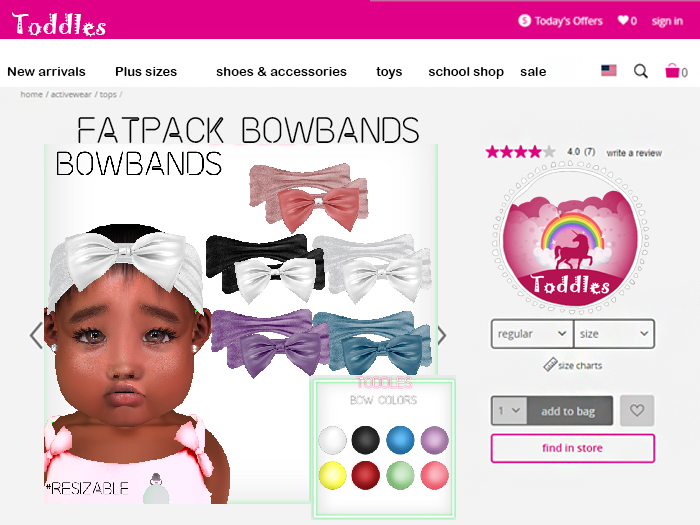 {Toddles} Bowbands Fatpack
