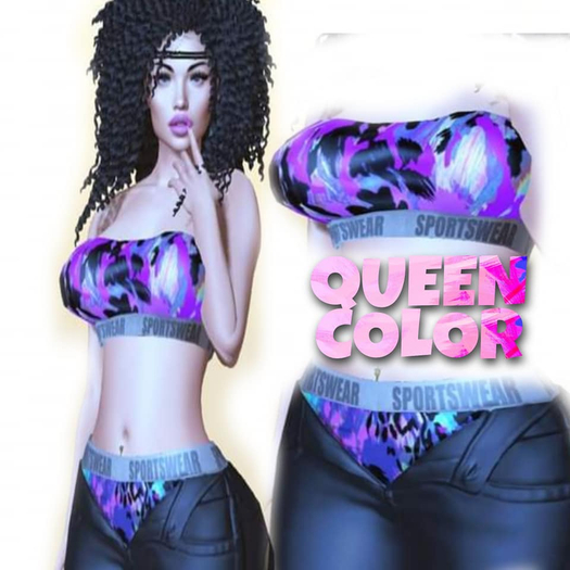 QUEEN COLOR  TOP & JEANS