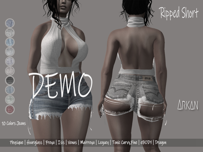 .::Arkan::. Ripped Short + Fitmesh DEMO