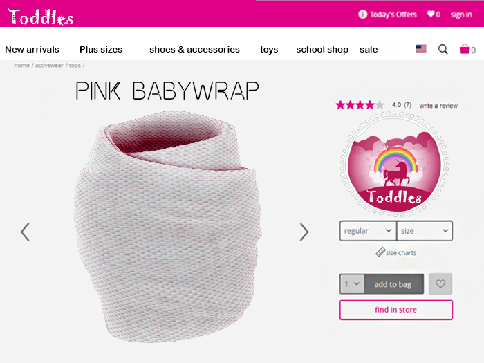 {Toddles} BabyWrap-Pink
