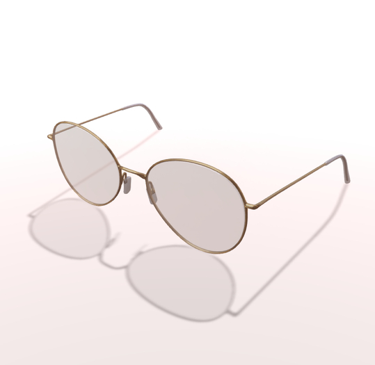 HAIL Oversized Gold Glasses