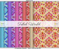 Tribal World Matchup Kit 10 Seamless Textures NM