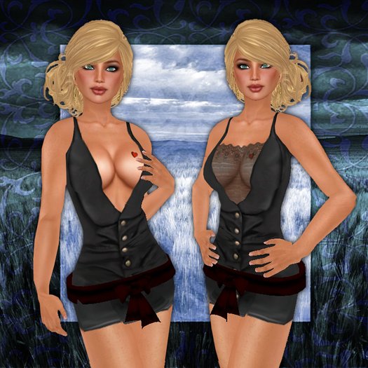 *Lurve* Vested Love Mini- Black