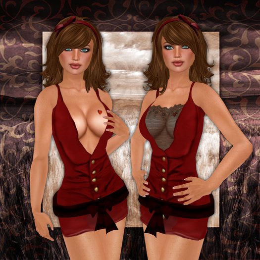 *Lurve* Vested Love Mini- Red