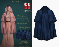 (Stitched) Thecla Cape -Blue