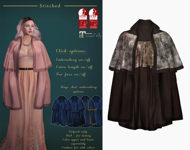 (Stitched) Thecla Cape - Fur