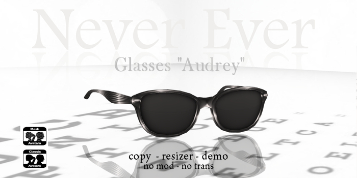 !! NE! Glasses "Audrey" (wear for unpack)