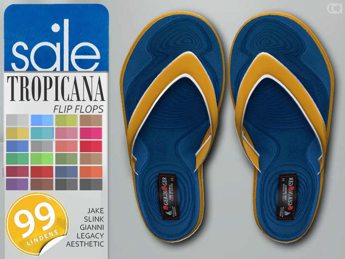 [CA] PROMO TROPICANA FLIP FLOPS GENTS PLAIN