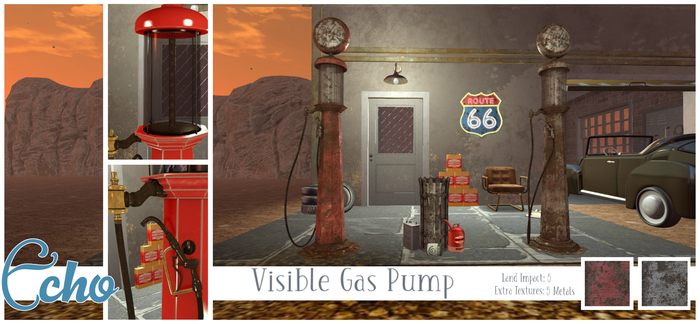 Echo - Man Cave - Gas Pumps - Visible - Style 1 - Box