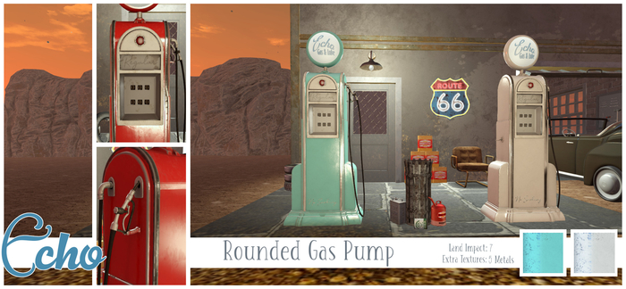Echo - Man Cave - Gas Pumps - Rounded - Style 3