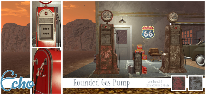 Echo - Man Cave - Gas Pumps - Rounded - Style 1 - Box