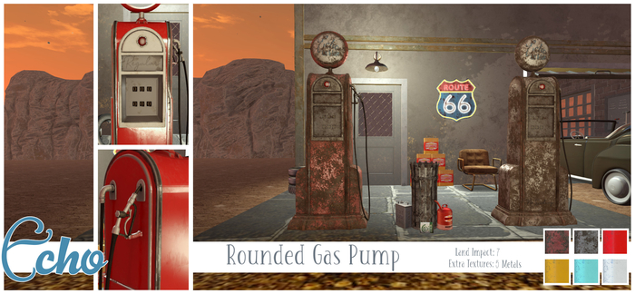 Echo - Man Cave - Gas Pumps - Rounded - Fatpack