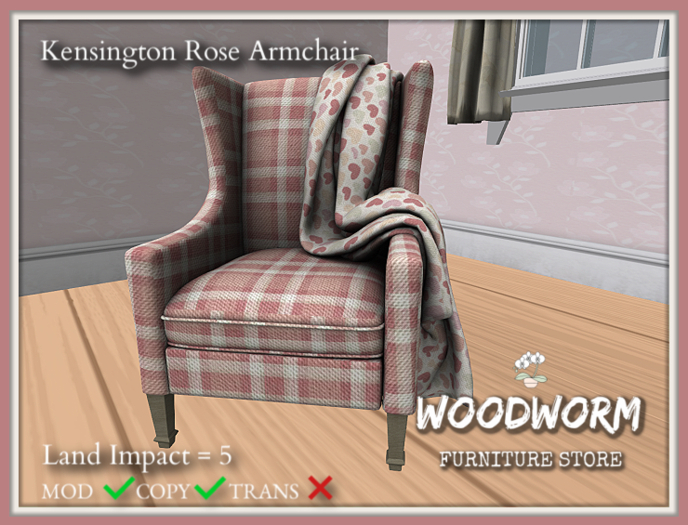 [Woodworm] KENSINGTON ROSE ARMCHAIR*