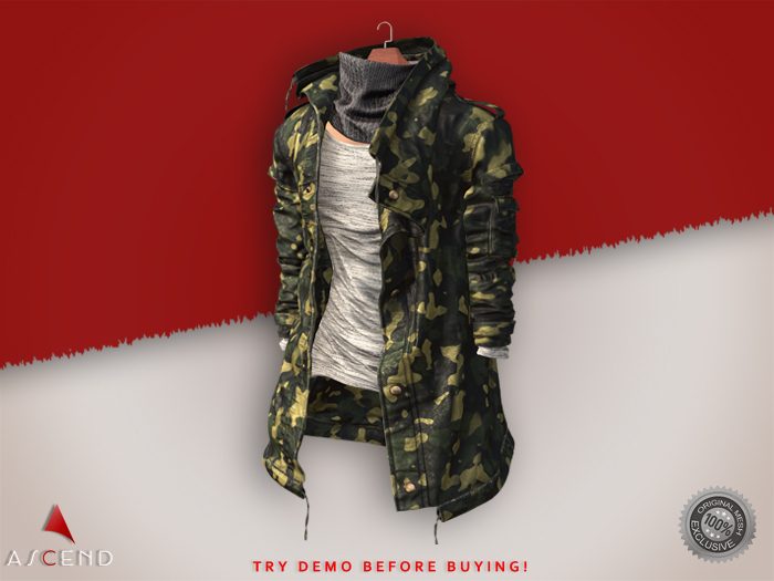 //Ascend// Defender Jacket - Camo Green 