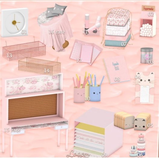 15. Lagom - Pink-crafts [ Desk ] RARE