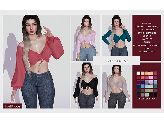[WellMade] Livie Blouse