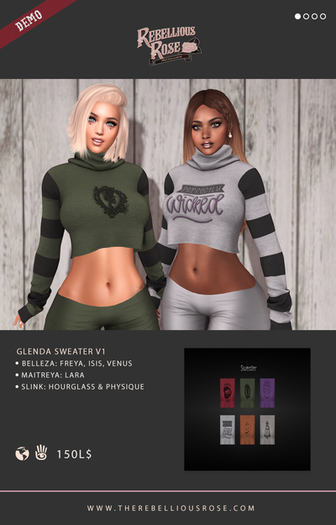 ~Rebellious Rose~ Glenda Sweater DEMO (Add Me)