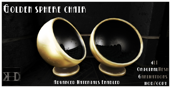 .::KHD::. Golden Sphere Chair [BOX]