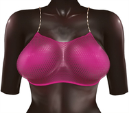 Kaithleen's Mookie Fishnet Top - Lipstick