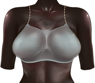 Kaithleen's Mookie Fishnet Top - Aqua