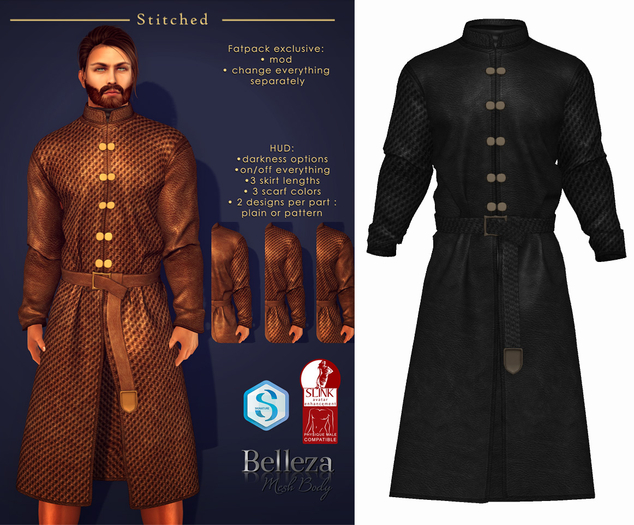 (Stitched) Tywin Tunic - Black