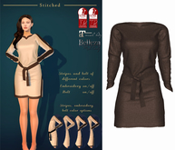 (Stitched) Dianah Tunic - Brown