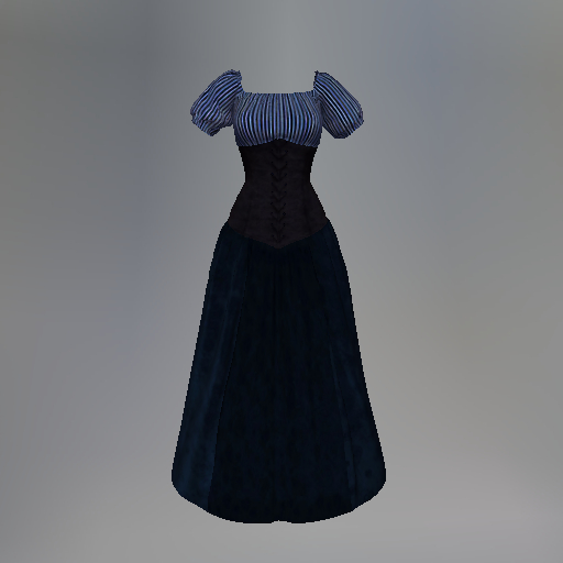 Blue Striped Slink Wench Dress box
