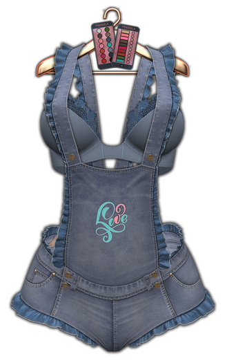 FRANSELA: "Malaika" Romper&Bra - FadedBlue