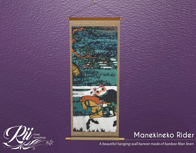 [Rii] Hanging Wall banner: Manekineko Rider