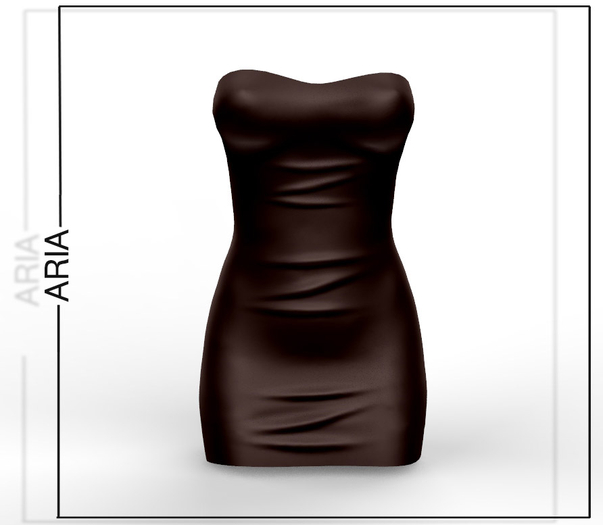 Brown Satin Dress