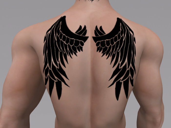 Wings Tintable Tattoo