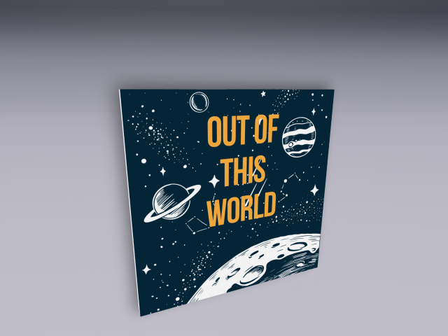 Grumble-Around Space Canvas-Out of This World (B)
