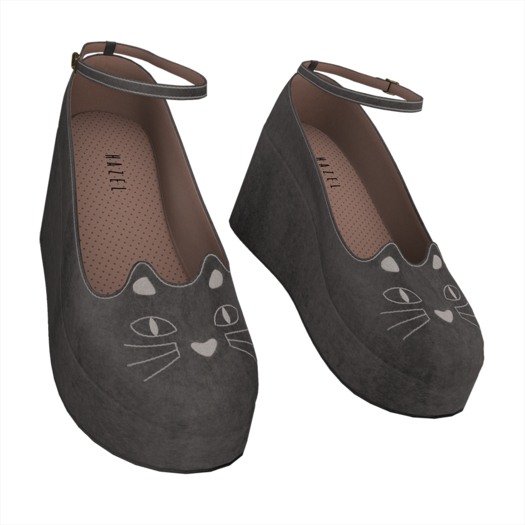 HAZEL - Kitten Wedges - Grey [add]