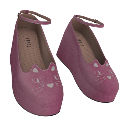 HAZEL - Kitten Wedges - Pink [add]