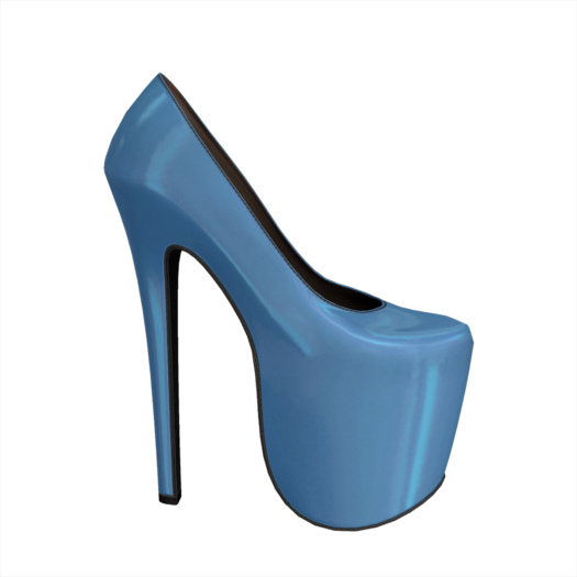 HAZEL - Platform Pumps - BLUE