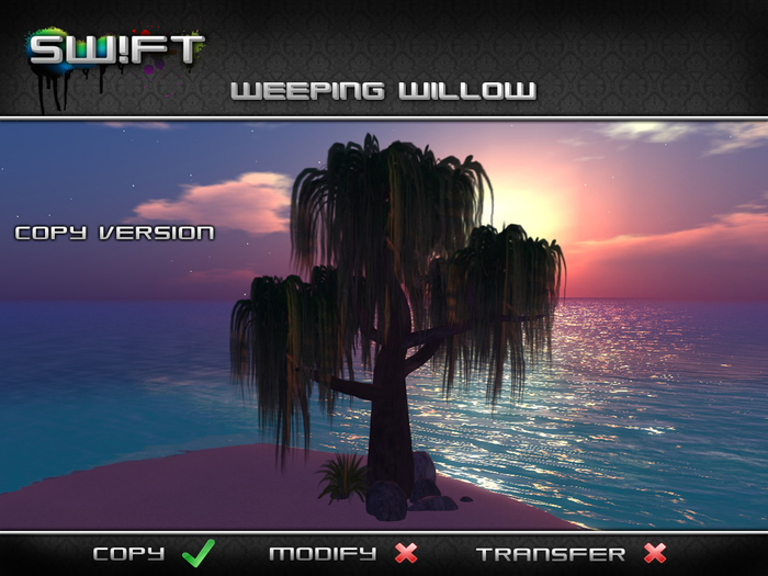 -SW!FT- Weeping Willow (Copy Version)(9 Prims)