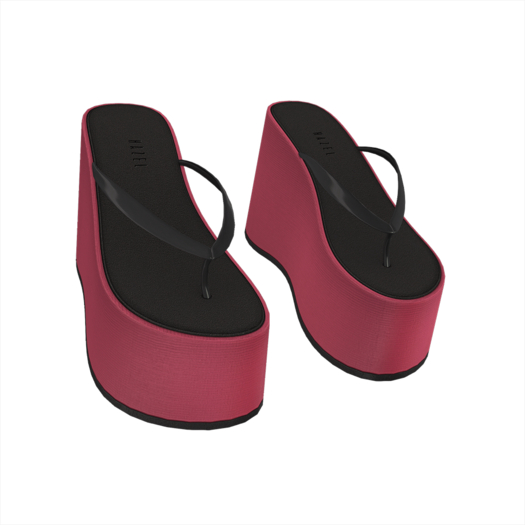 HAZEL - Platform flip flops - Pink