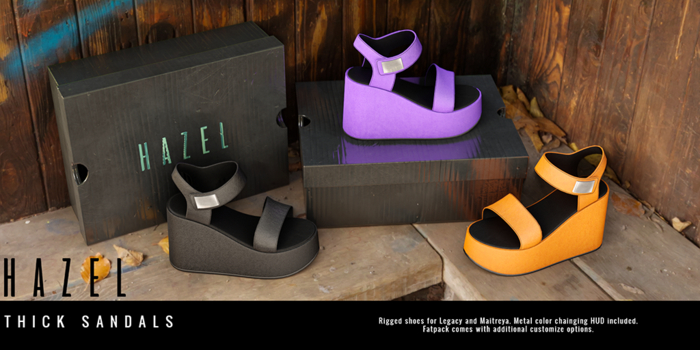HAZEL - Thick Sandals - FATPACK