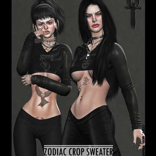 NUMB - Zodiac Crop Sweater - FATPACK