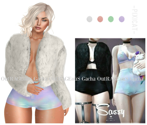 -Pixicat- Sassy.Jacket - Bright (Maitreya) RARE