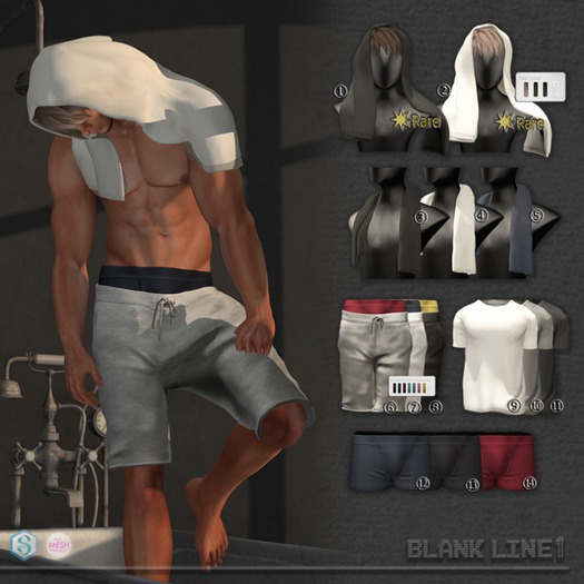10_BlankLine::AfterBath::T-shirts [Gray]