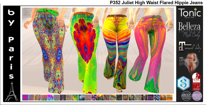 Juliet High Waist Flared Hippie Jeans - Maitreya Belleza Slink Tonic Legacy Alice Ebody DEMO