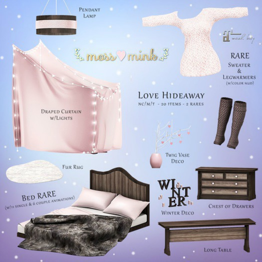 {moss&mink} Love Hideaway - Bed RARE