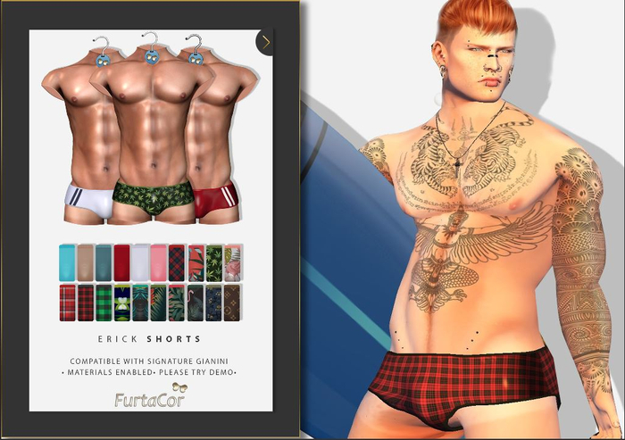 :::FurtaCor Male:::Erick Shorts