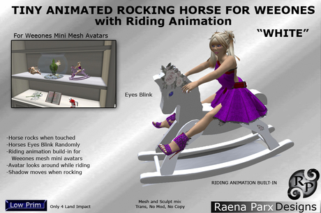 Second Life Marketplace - Tiny Animated Rocking Horse for WeeOnes ...