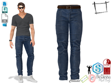 Dae Obj FBX Men's Casual Everyday Denim Pants Slink Male, Belleza Jake, Signature Gianni, Ocacin Gamit
