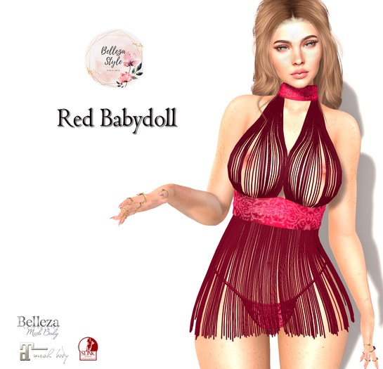 {B.S} - Red Babydoll