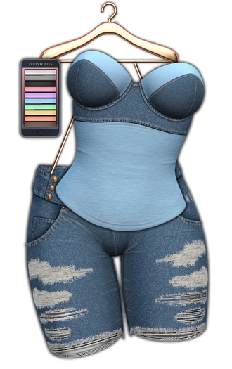 FDD'STORIES *Maggy* Shorts & Top (w/HUD) - v6