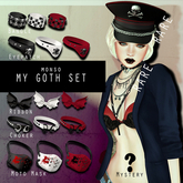[monso] My Goth Set - Red Bangle